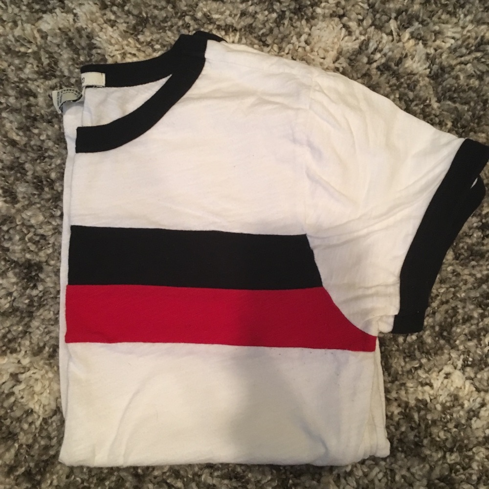 Forever 21 Striped Ringer Tee